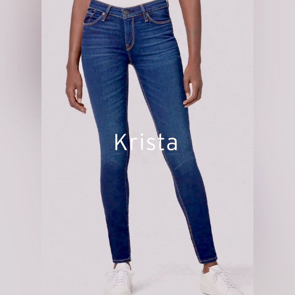 Hudson Women’s Denim Jeans, Size 30, Krista Super Skinny, Inseam 29”, Rise 9”.